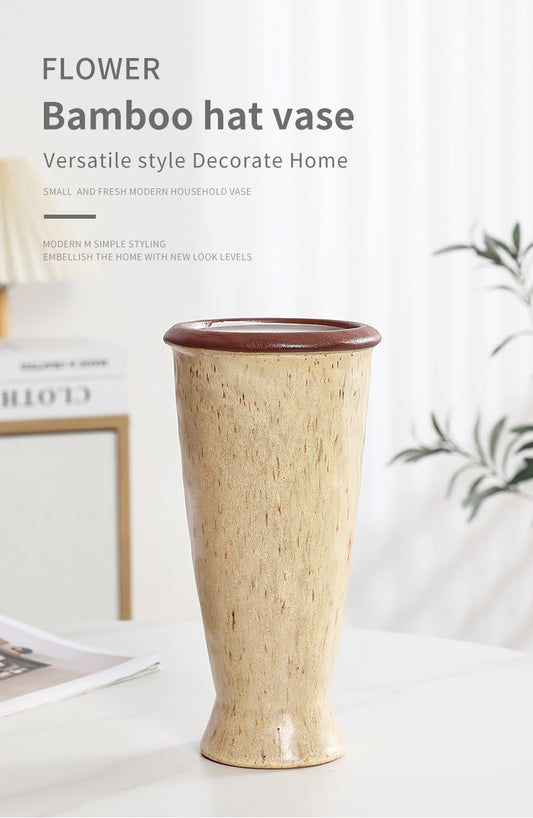 Ceramic Vase-Flower Vase Dried Flower Vase for Modern Home Decor, Fit for Foyer Living Room Fireplace Bedroom Kitchen,Decent Gift