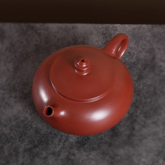 Classic Dark Red Zisha Kettle-Timeless Beauty in Tea-ware