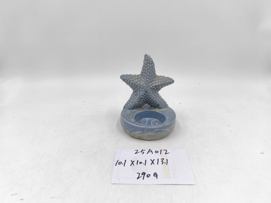 Handmade Ceramic Starfish Candle Holder-House Ornament | Nautical Theme Design | Decorative & Charming | Ideal for Beach - Inspired Decor or Gifting