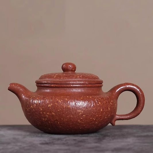 Distinctive Red - Brown Zisha Kettle with Unique Speckles - A Timeless Treasure for Tea - lovers